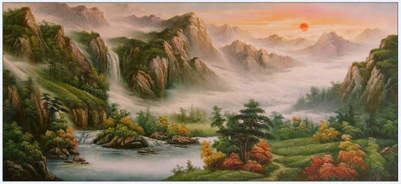 紫气东来 110x280cm